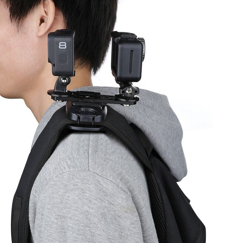 Actionficka kamera ryggsäck aluminiumlegering quick release clip slr quick release bälte hängande spänne för gopro osmo