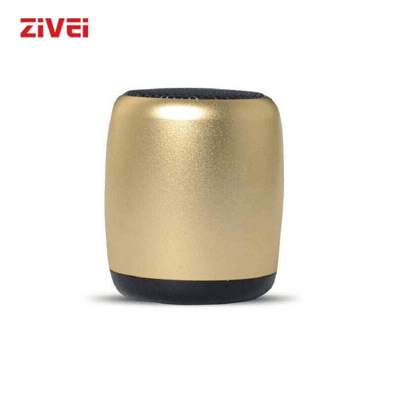 Zivei BM3 Fone Bluetooth Kleine Draagbare Speaker Wired Voor Telefoon Blauw Met Microfoon Outdoor Metalen Bescherming Afstandsbediening: Gold