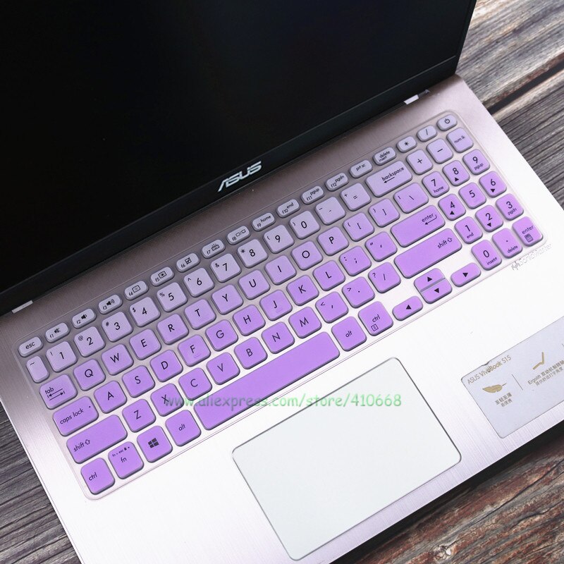 Silicone Laptop Keyboard Cover Skin For Asus Vivobook 15 ASUS VivoBook 15 M515UA M515U M515D M515DA M515 DA UA 15.6 Inch: Gradient Purple