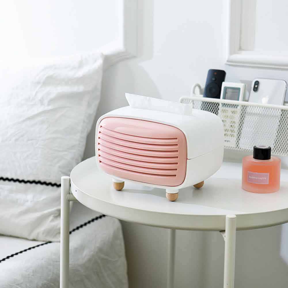 Boîte de mouchoirs en forme de Radio créative, porte-papier en plastique, boîte de rangement de serviettes en papier Chic salon, décoration de maison hôtel Restaurant