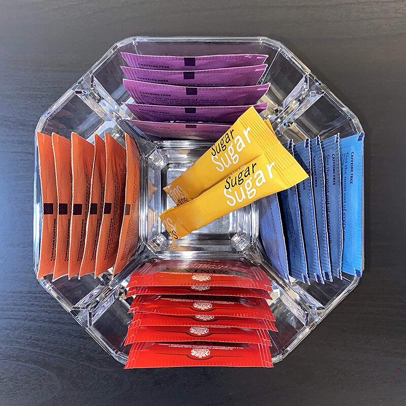 Thee Organizer Voor Theezakjes-Clear Acryl Theezakje Organizer Voor Pantry Kast Aanrecht Koffie Station Keuken Teller