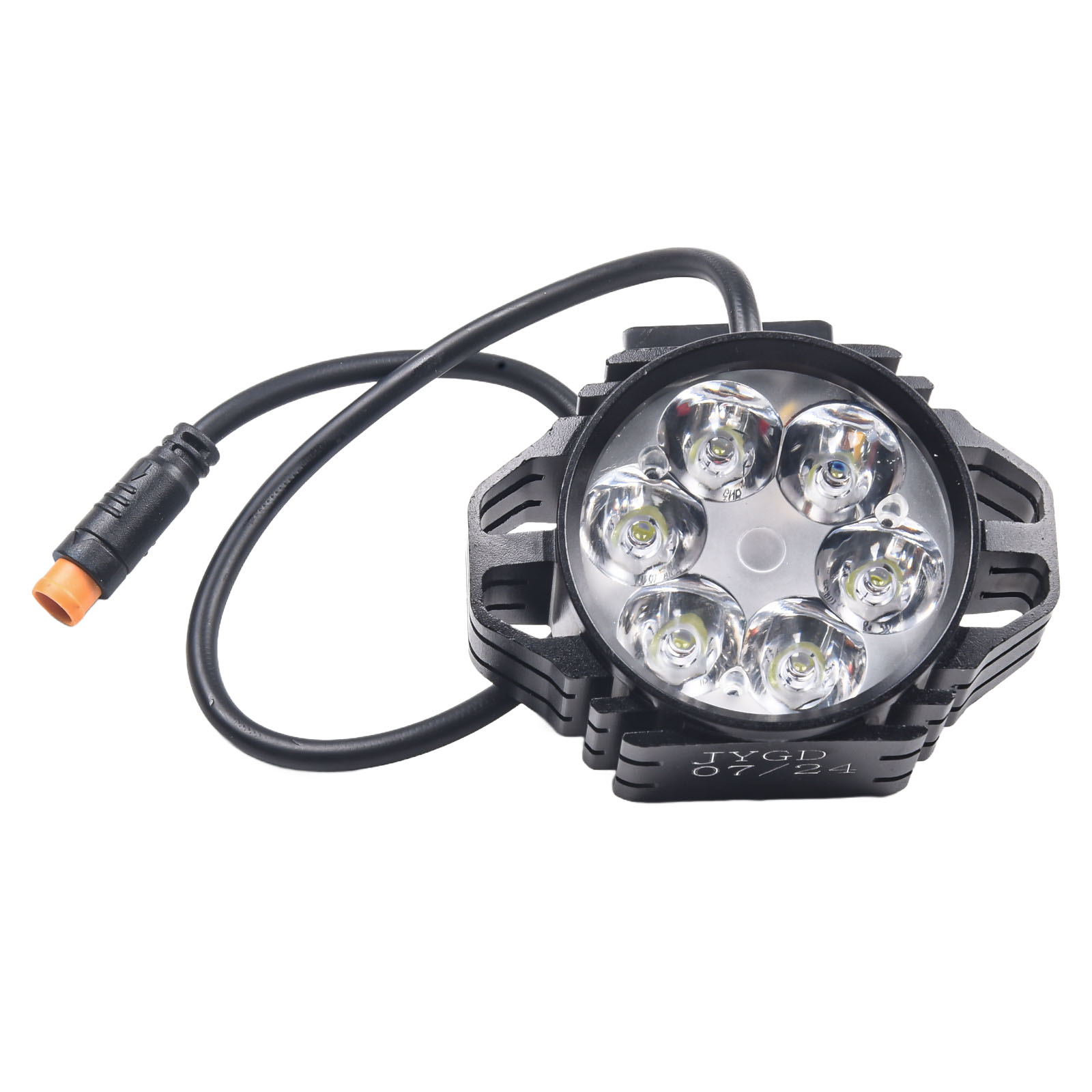 36 v/48 V Elektrische Fiets Front Light 4pin 3pin Waterdichte Optiops LED Front Light Waterdichte E-bike Koplamp Onderdelen: Licht Groen