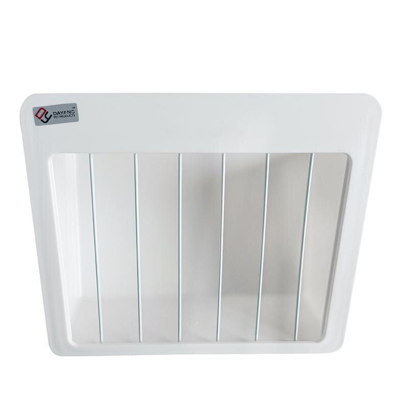 Klatka wewnętrzny pojemnik na siano pojemnik na żywność królik świnka morska wiszący podajnik (biały)