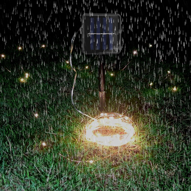 Solar String Fairy Lights 8 modes 10M 20M 30M Waterproof Outdoor Garland Solar Power Lamp Christmas For Garden Decoration