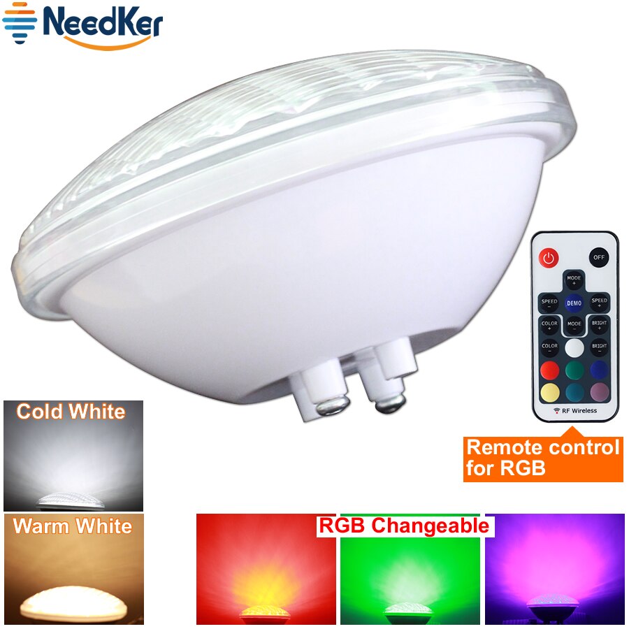 IP68 Waterproof LED Underwater Lights 24W 36W LED Fountain Pond Light DC 12V Outdoor SpotLight PAR56 RGB LED Swimming Pool Light