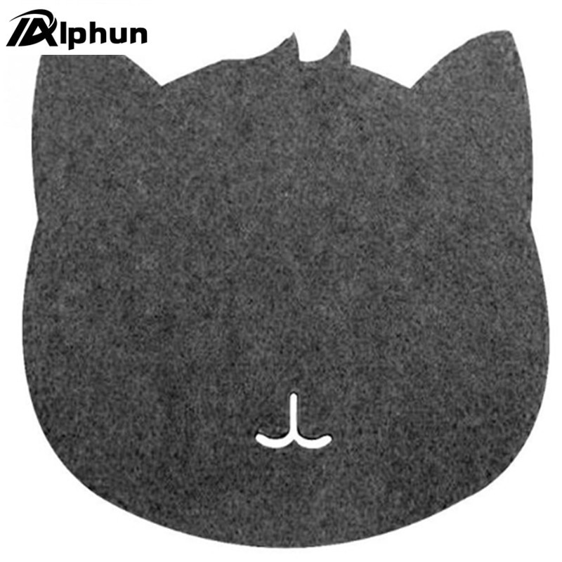 1PC Maus Pad Optische Trackball PC Verdicken Filz Tuch 220*220*3mm Universal Nette Katze MousePad matte für Laptop Computer Tablet PC