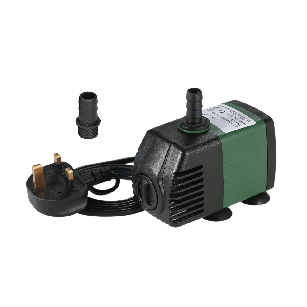 Pompe à eau Submersible pour Aquarium, 1500L/H 25W, fontaine de table, étang, jardin, systèmes hydroponiques, 2 buses AC220-240V