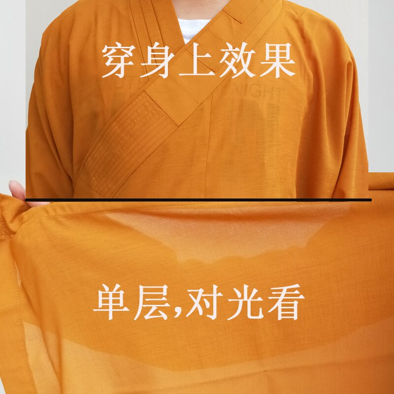 Buddhistisk munkrock kinesisk shaolin munkrock män traditionell buddhistisk munkkläder uniform shaolin munkkläder sommar