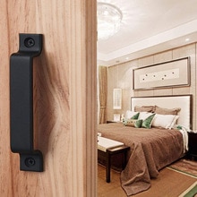 1Pc Schuifdeuren Schuur Deur Handvat W/Schroef Ijzer Handgrepen Voor Schuifdeuren Schuur Deur Kast Meubels Houten Poort deur Hardware Toegang