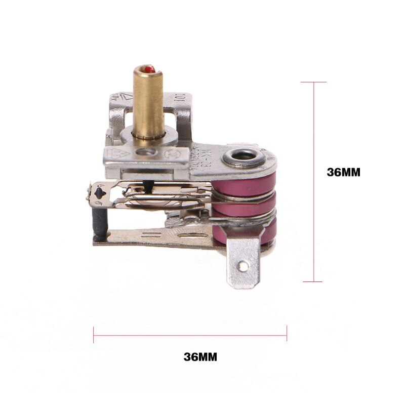 Ac 250V 16A Verstelbare 90 Celsius Temperatuur Schakelaar Bimetaal Verwarming Thermostaat KDT-200