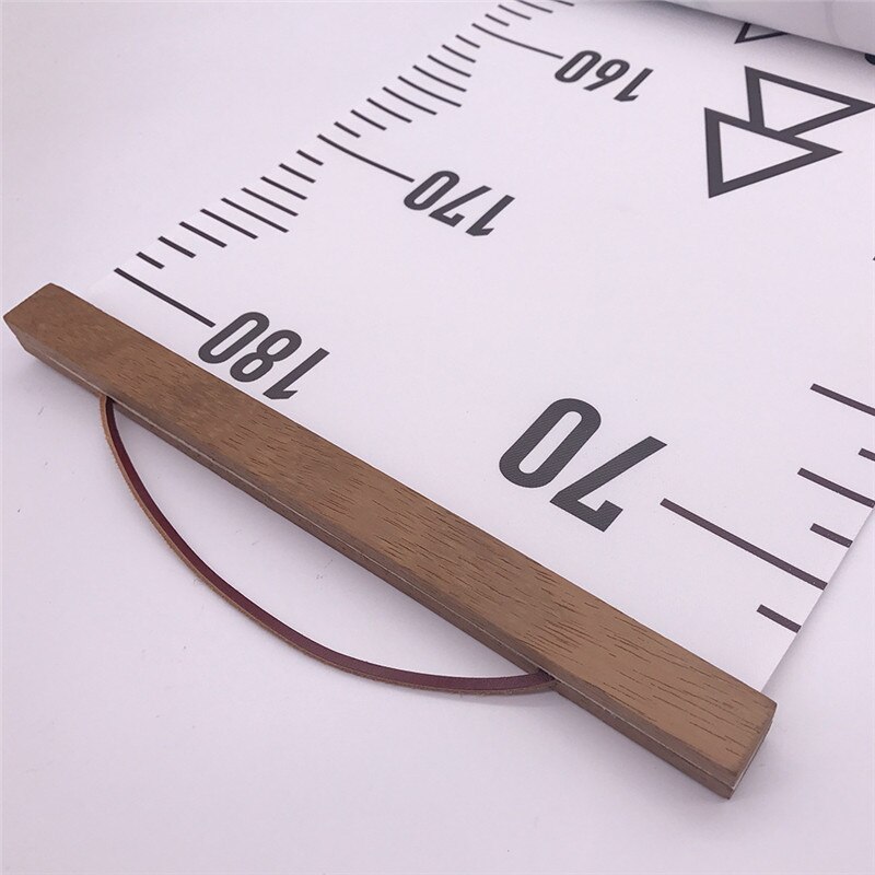 Wooden Wall Hanging Child Growth Ruler Stadiometer Removable Height Wall Stickers Baby Kids Room Nursery Growth Chart Home Decor