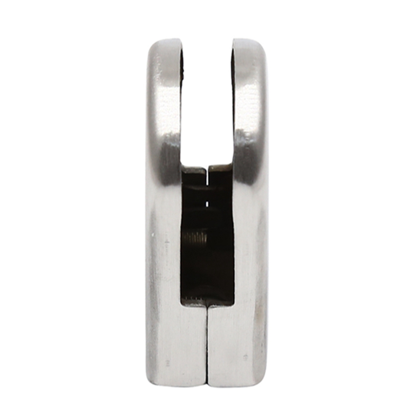 Stainless steel Glass Clips Wall Mounted Glass Shelf Clamp Bracket Base Holder with Support Rod