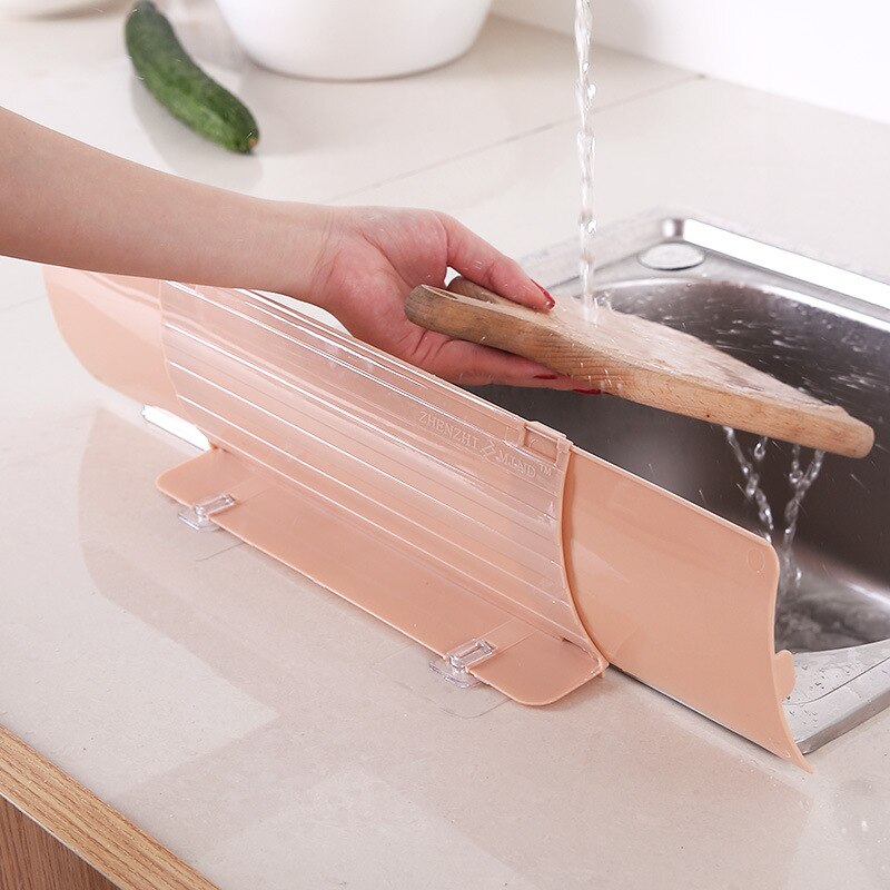 Huishouden Keuken Zuignap Type Splash Guard Water Wastafel Verstelbare Flap Water Barrière Olie-proof Splashproof Baffle K1631 J