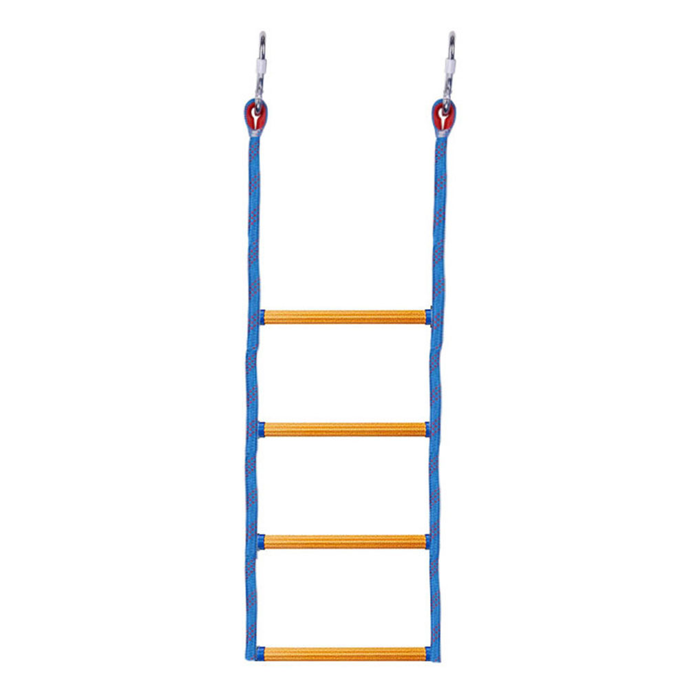 4 Step Marine Rope Ladder Folding Portable Rope Boarding Ladder Swim Ladder for Inflatable Boat Kayak Motorboat Canoeing: Blue