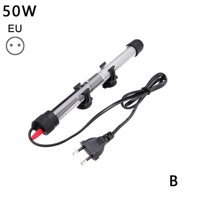 110v-220v yuge ajustável temperatura termostato aquecedor haste 25w/50w/100w/200w/300w submersível aquário tanque de peixes água calor: B