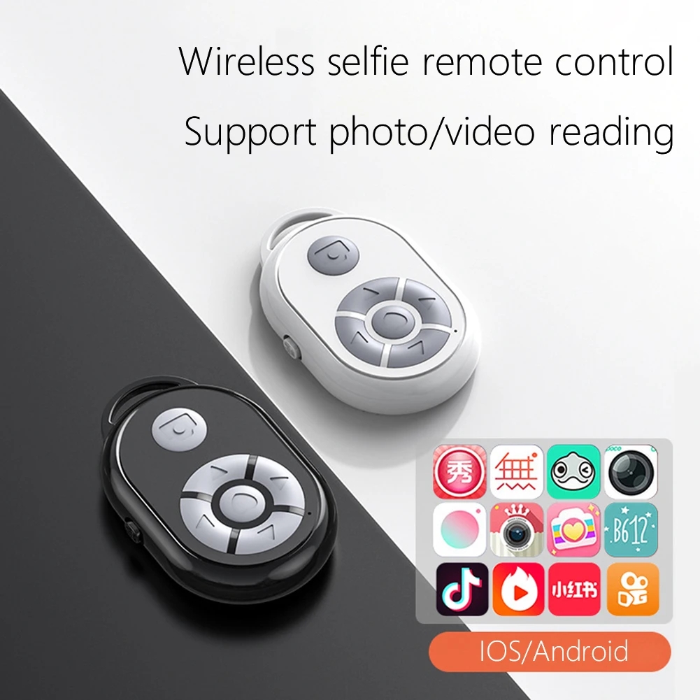 Bluetooth Remote for iPhone Xiaomi IOS Android Phone Universal Mini Remote Control Selfie Stick Bluetooth Camera Controller