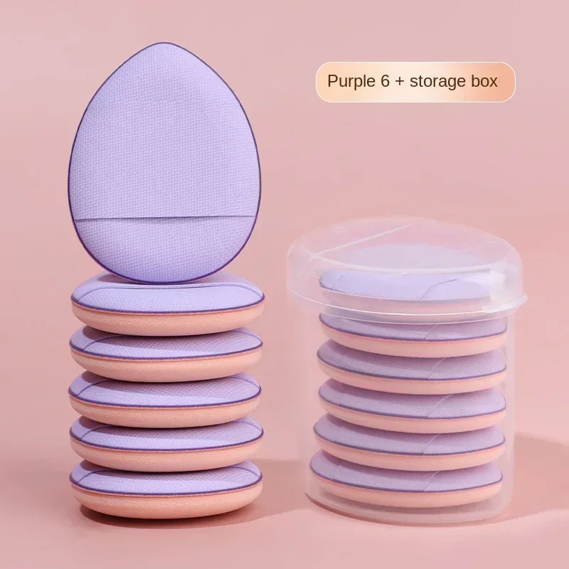Puff bilden 6 Stück Mini-Finger-Puder-Schwamm für Stiftung, wiederverwendbar, verlieren Puderquaste, geeignet für Damen-machen-hoch, funktionelles Werkzeug: Grün