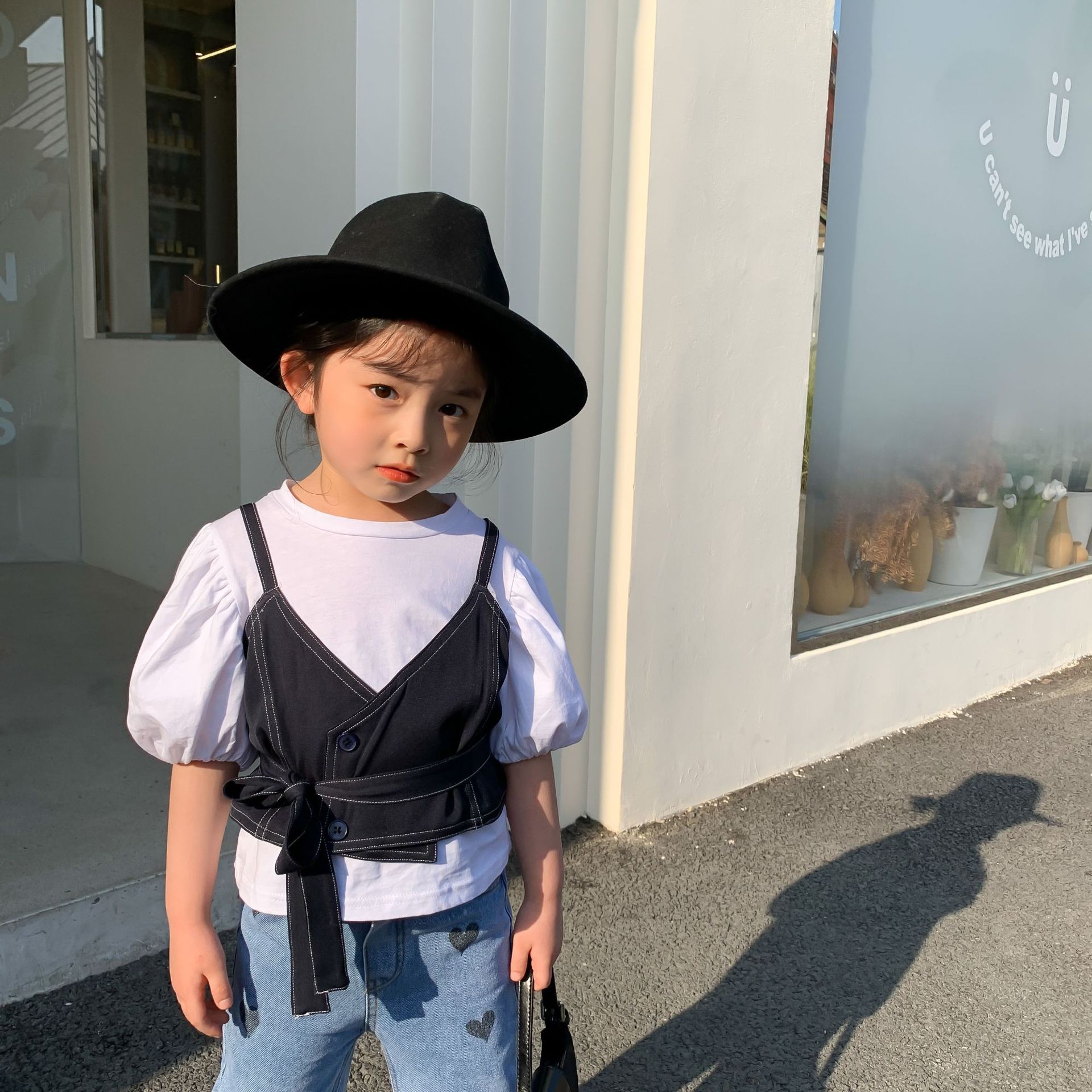 Girls Vest Cotton Summer Girls Vest Coat 2-7 years