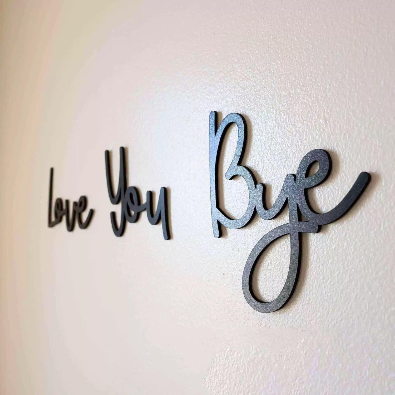 Love You Bye Sign Boven Deur Topper Decoratie Muurkunst Houten Script Decor voor Deur Thuis Valentijnsdag Bruiloft Thanksgiving Cadeau