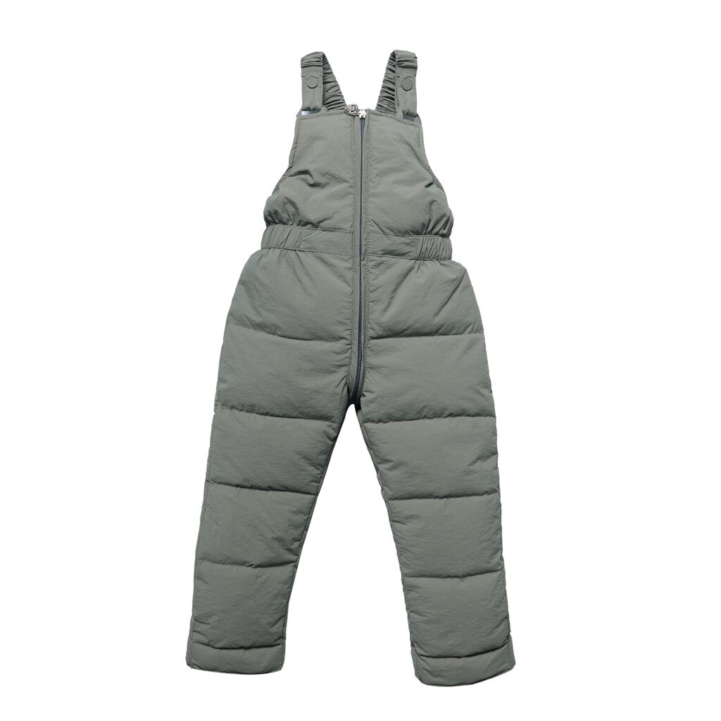 Baby Overalls Kinderen Jumpsuit Winter Peuter Jongens Meisjes Warme Broek Overall Jumpsuit Winter Broek Kleding Salopette Enfant: Green / 4T