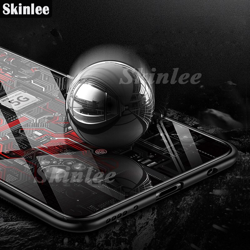 Skinlee Voor Asus Rog Telefoon 3 Case Explorer Geschilderd Gehard Glas Silicon Cover Voor Asus Rog 3 Hard Case