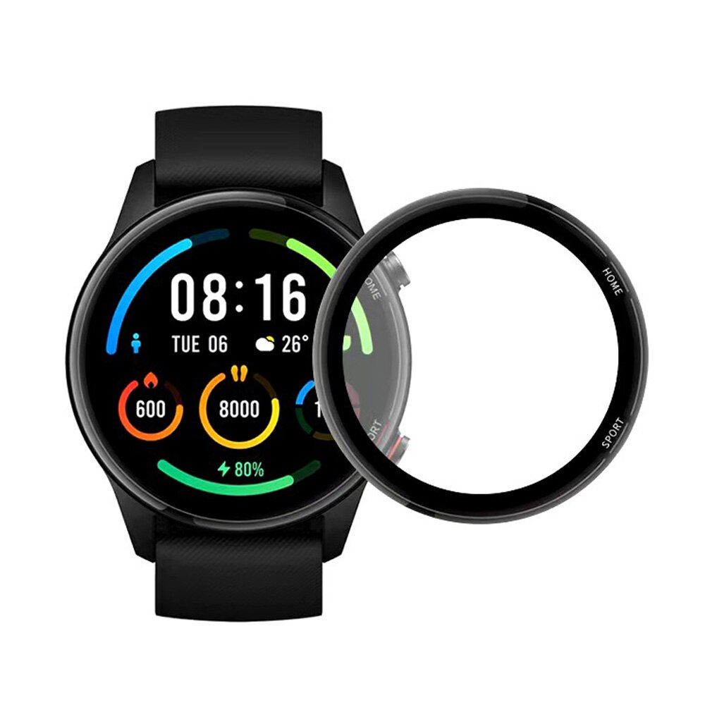22mm Watch Band For Xiaomi MI Watch Strap Printing Silicone Watchbands Wristband Bracelet For Xiaomi Smart Mi Watch Color Sports: 3D Curved Film