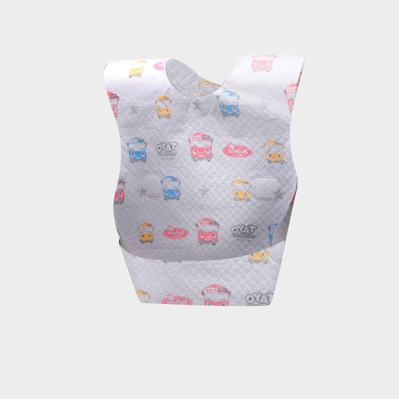 10 Stks/partij Leuke Cartoon Print Baby Slabbetjes Wegwerp Waterdichte Slabbetjes Jongens Meisjes Zuigelingen Bib Burp Doek Voor Kinderen Voeden Stuff