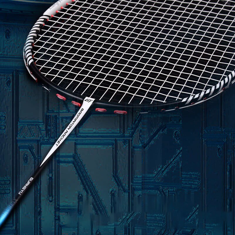 Professionele Carbon Badminton Rackets Super Licht Racket Tas Carbon Racket Strung Offensief Defensieve Volwassen Sport