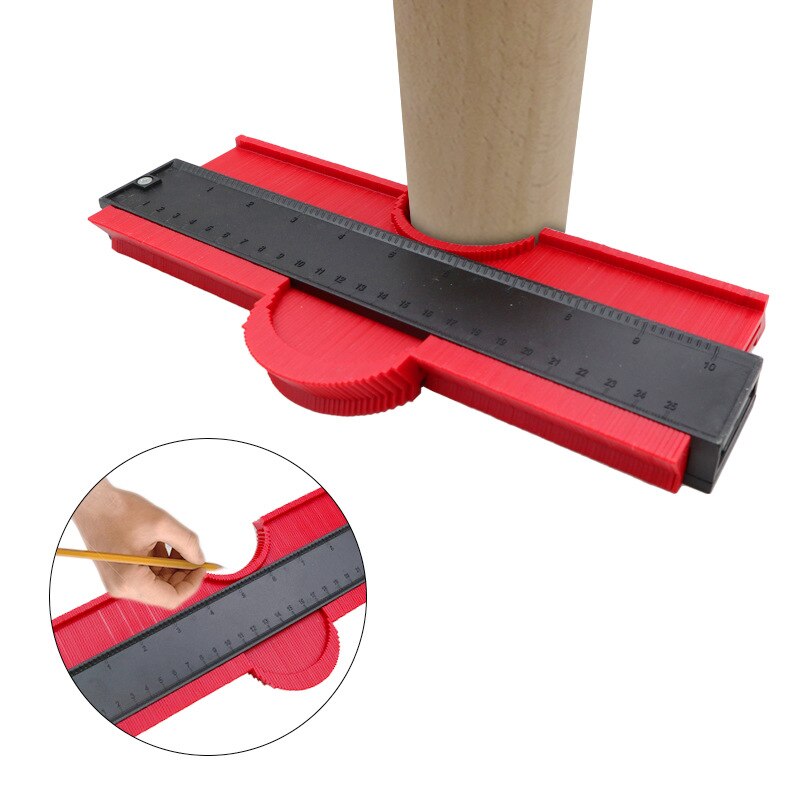 Contour Gauge Plastic Profile Gauge Multifunctional Shape Duplicator Edge Shaping Measure Ruler for Precise