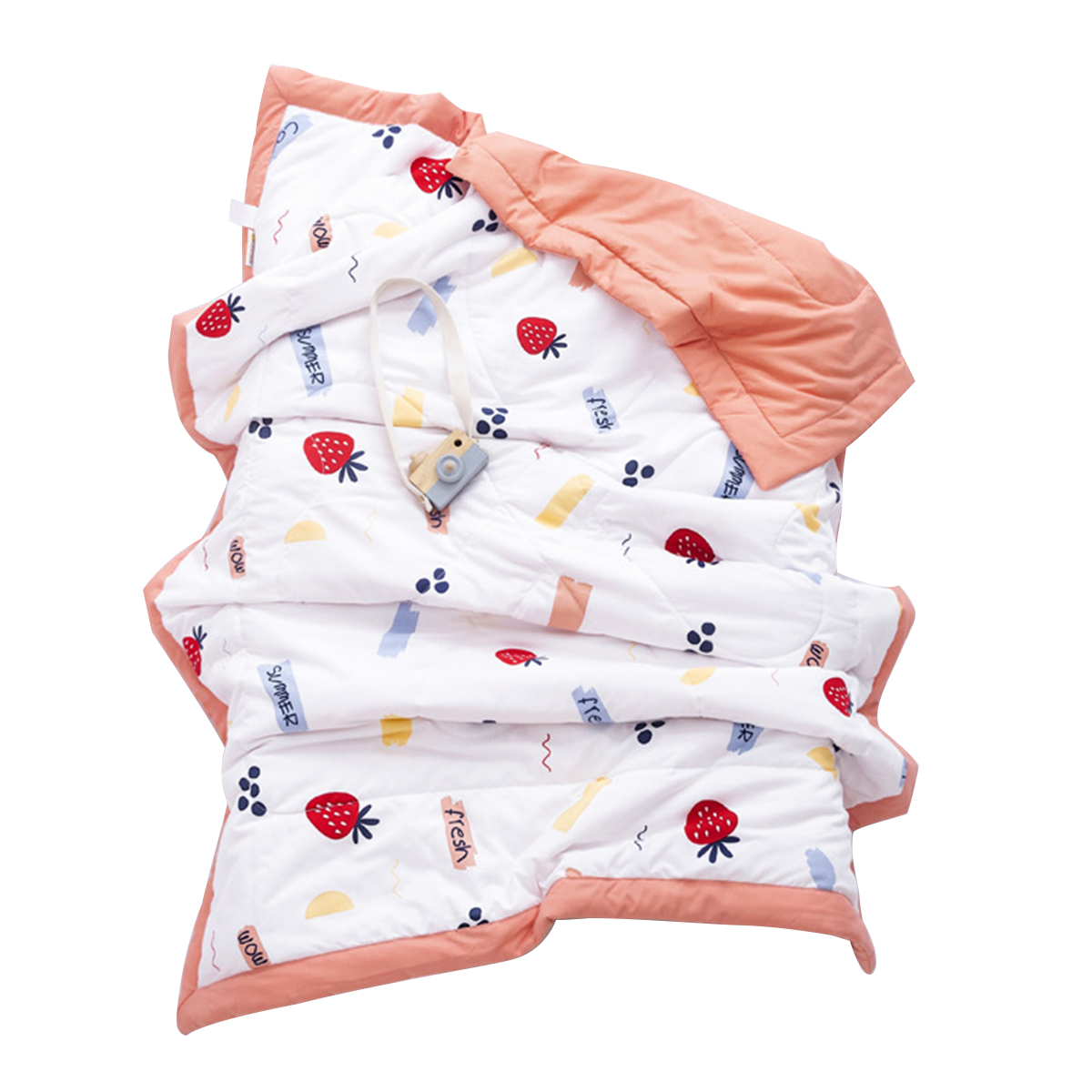 Manta suave y cálida para bebés, colcha de dormir de doble cara para niños y niñas, juego de cama de algodón sólido: 02