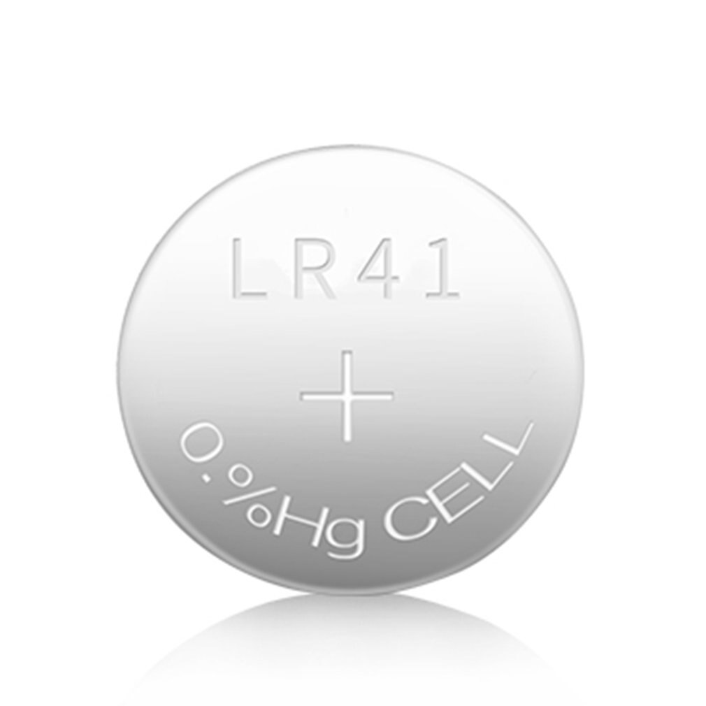 Button Battery LR41 Environmental Protection Energy Saving Battery Durable 1.55V Zinc Manganese Battery