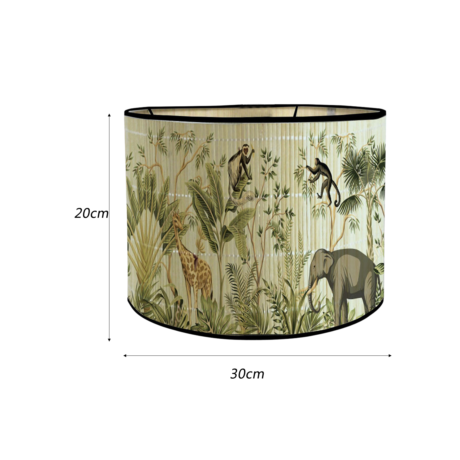 Drum Lampenkap E27 Slaapkamer Lampenkap Bamboe Lampenkappen Kroonluchter Lamp Lampenkap Voor Staande Lampen Hangende Bedlampjes: Black