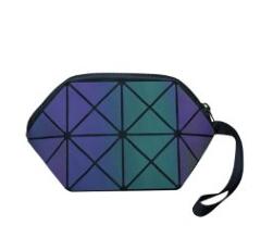 Luminous geometric rhombus bag women's all-match handbags multi-function shoulder bag backpack wallet chest bag: HZB-YE-2