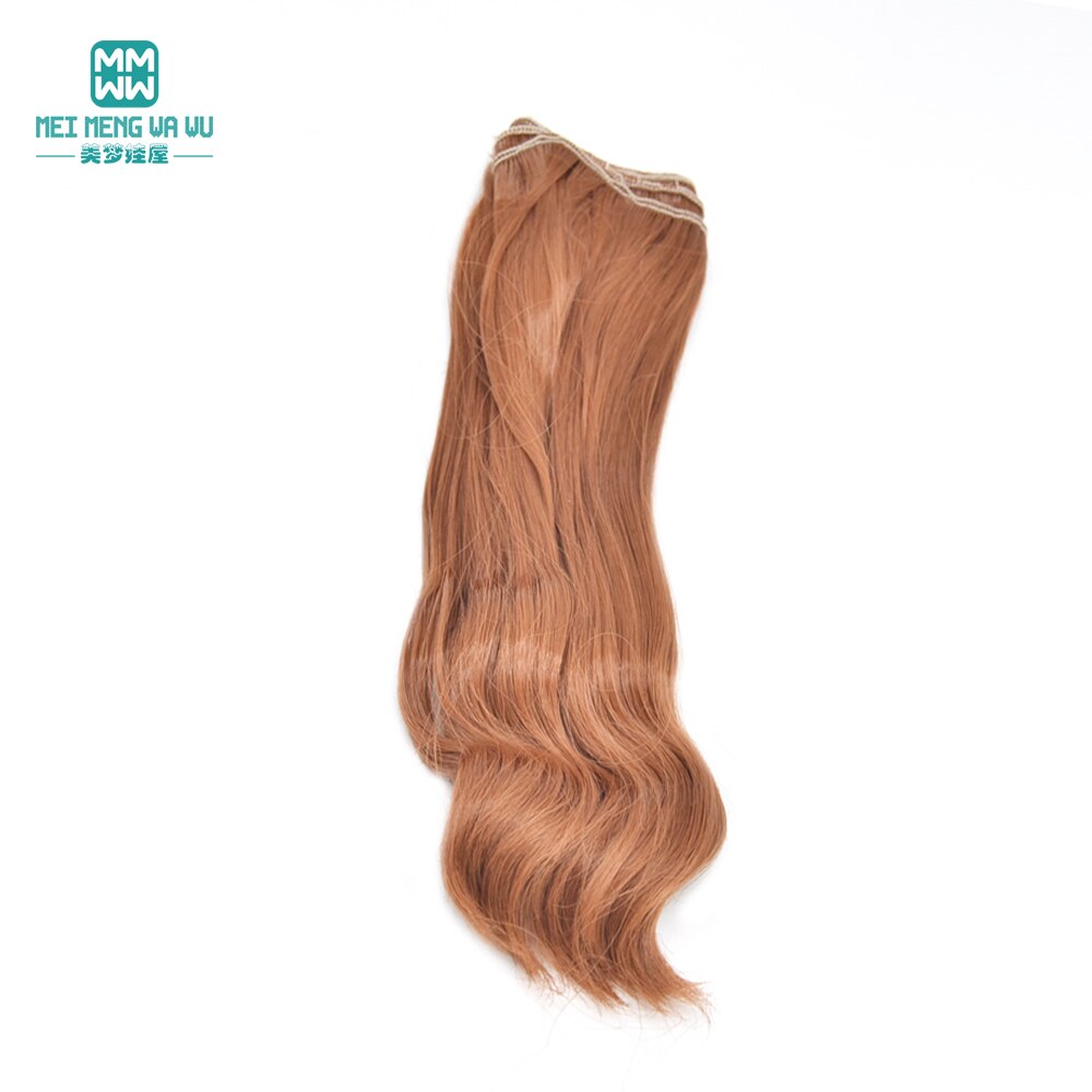 1 Stück 20 cm * 100 cm natürliche schwere Locken Perücken/Haar für 1/3 1/4 1/6 BJD/SD Puppenzubehör: Grau
