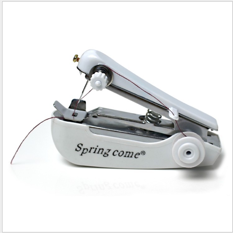 Mini Sewing Machine Portable Needlework Repairing Hand-Held Clothes Fabrics Sewing Machine for Clothes,Fabrics DIY Home Travel: MULTI