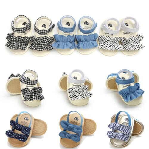 Baby Sandalen Kind Baby Meisje Strik Houten oor Sandalen Lederen Sandalen Zomer Party Prinses Schoenen