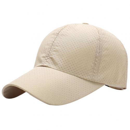 Mannen En Vrouwen Casual Caps, Sneldrogend Mesh Cap, Ademend Zonnebrandcrème Baseball Cap: Khaki