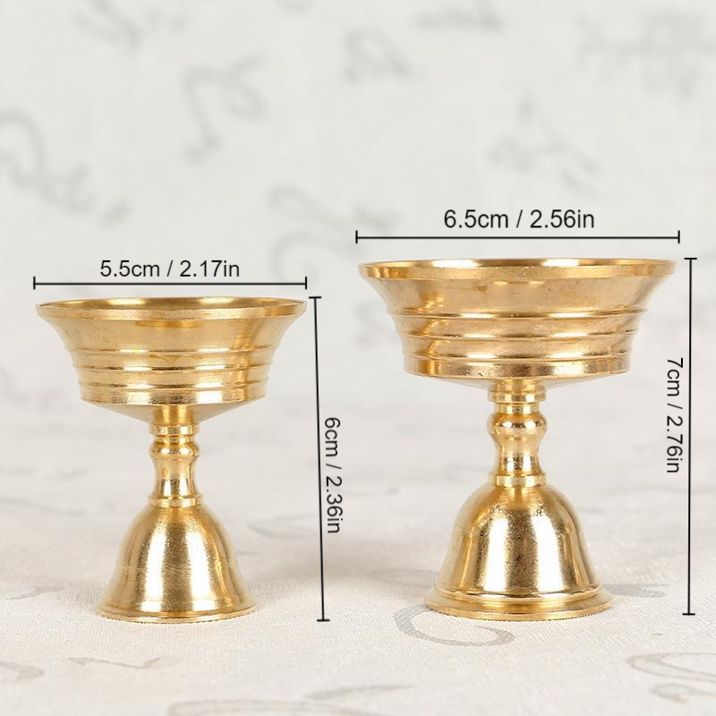 1 portacandele porta lampada al burro in rame lampada lunga candeliere mettere candela tazza di rame decorazioni per la casa