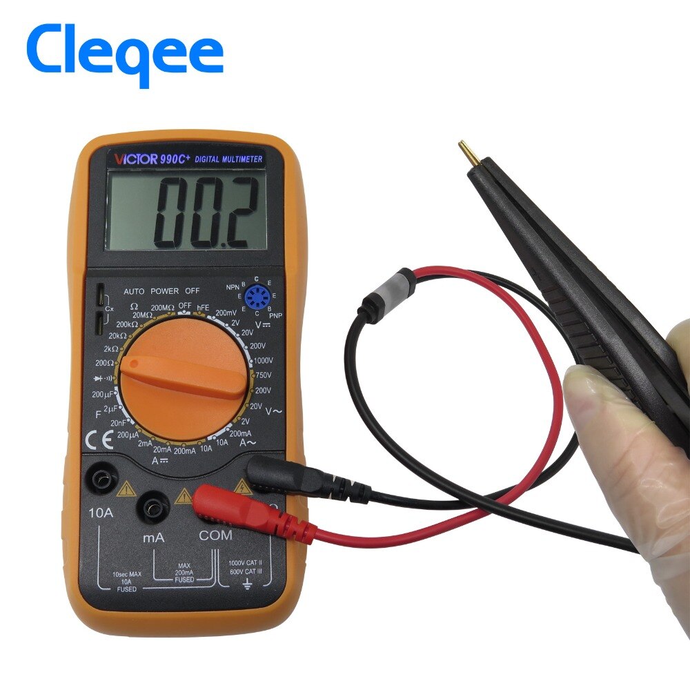 Cleqee P1510 SMD Clip komponente LCR testing tool Multimeter tester meter Stift sonde blei pinzette Kompatibel mit Fluke für Vichy