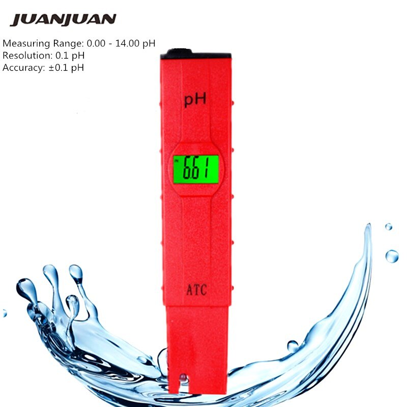 Pocket Pen PH Meter Digital Ph Tester 0.01-14.00ph with backlight LCD Display PH Meter for Aquarium Pool Water Laboratory 40%