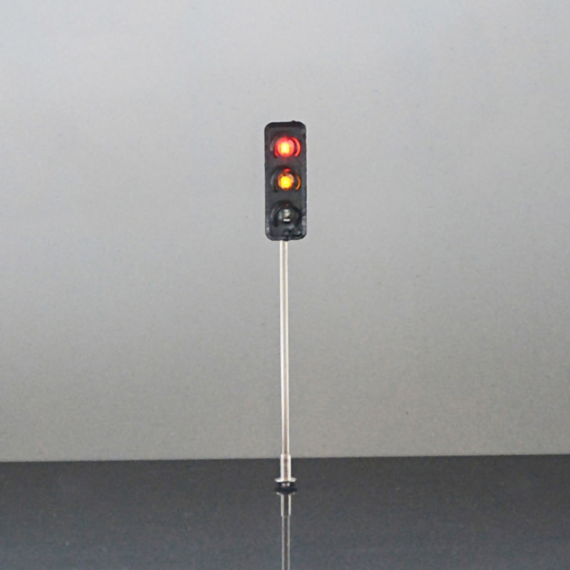 3-light Traffic Lights Model HO Model 3v Street Train Railway Scenery