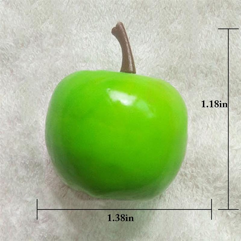 25 st verklighetstrogen konstgjord äpple mini härlig dekor frukt konstgjord frukt foto rekvisita fotografi rekvisita heminredning tillbehör