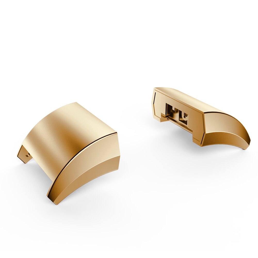 Stainless Steel Adapter Connector For Fitbit Charge 2 Watch Band Strap Bracelet for Fitbit Charge2 Smart watch accessioes: Retro gold