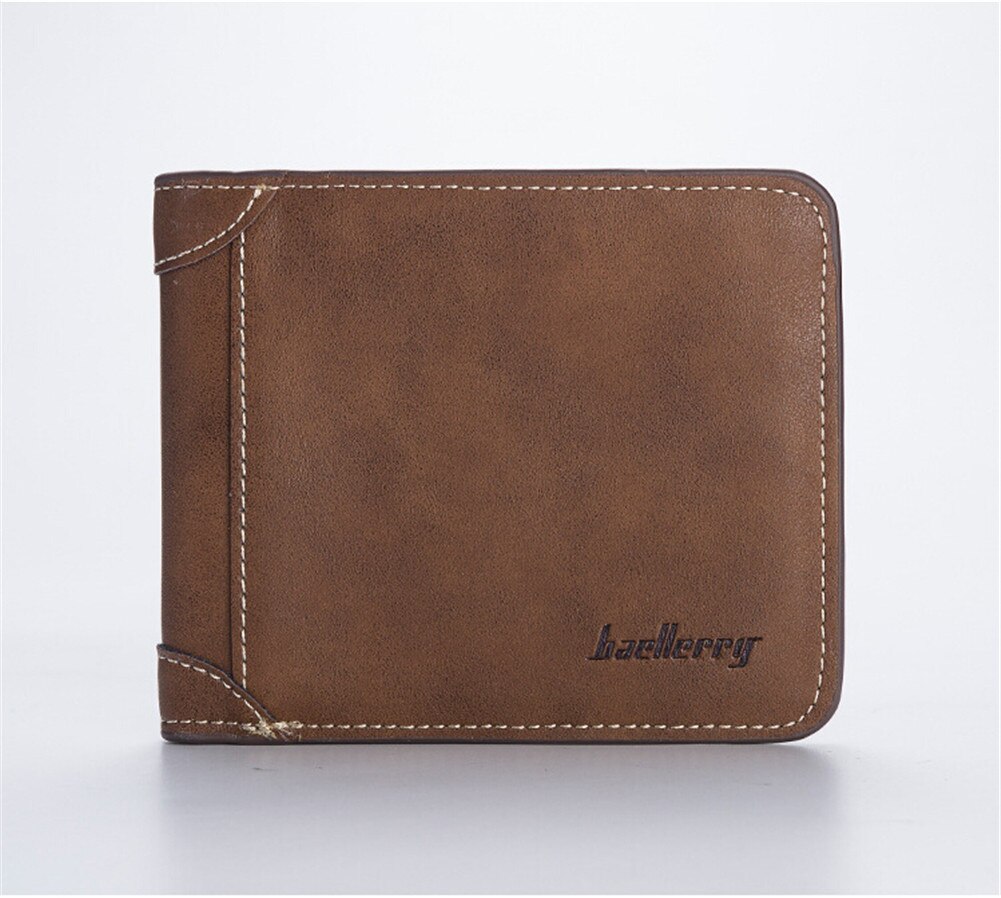 Heren leren portemonnee, vouwkaarthouder, portemonnee, chequeboek, lange clutch, portemonnee: B