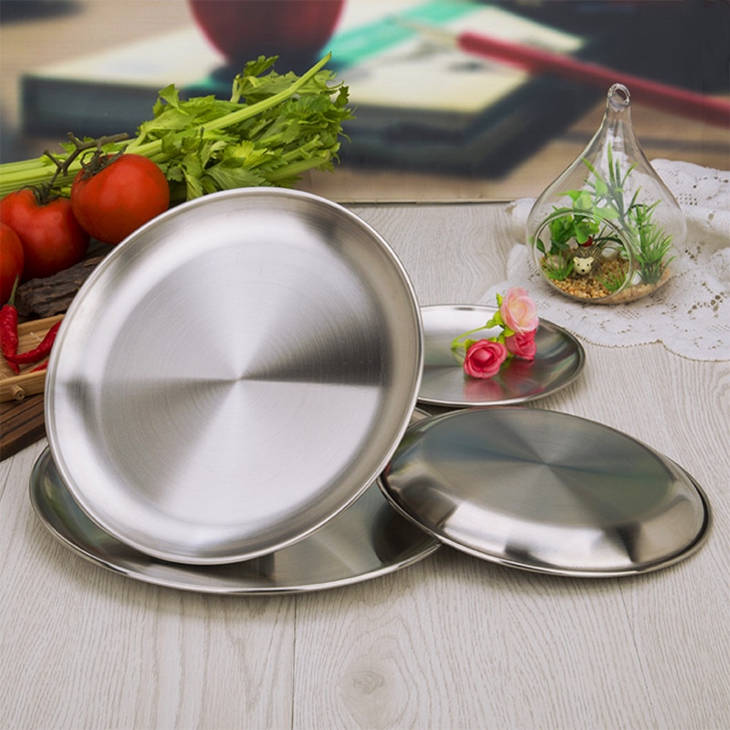Middagstallrik thali servis servis för rund metallfat indisk middag med lågt pris
