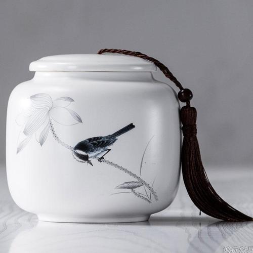 Ceramic Large Tea Caddies Handmade Chinese Moisture Proof Seal Tea Coffee Sugar Storage Jars Caja Para Te Home Storage 50: style14