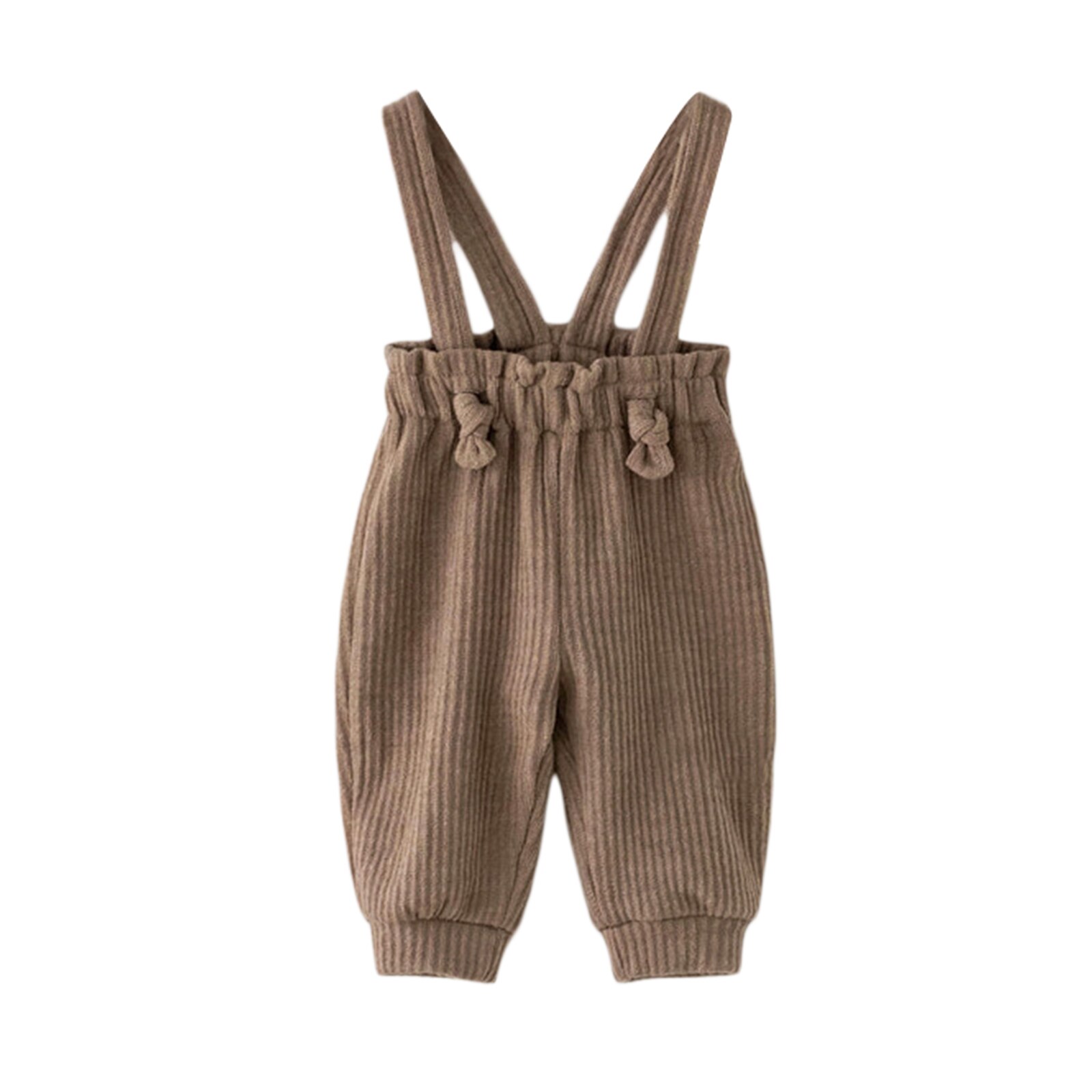 Zomer Baby Meisjes Jongens Jarretel Broek Overalls Peuters Kinderen Eenvoudige Casual Effen Kleur Verstelbare Riem Korte Broek: Khaki / 24M