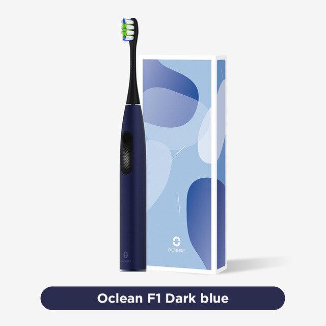 Oclean F1 Sonic Elektrische Tandenborstel IPX7 Waterdichte Smart Snel Opladen 3 Modi Voor Volwassen: Dark blue