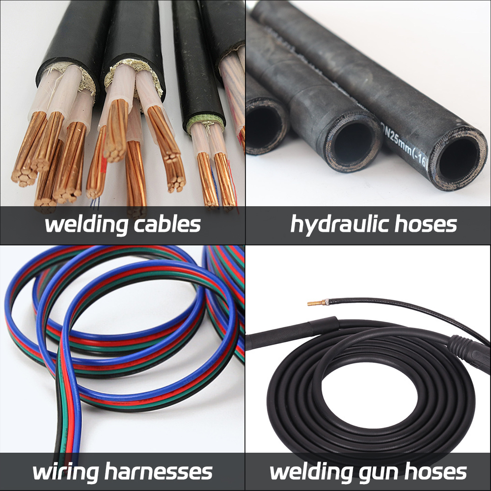 25FT 27mm Nylon Protective Sleeve Sheath Cable Cover Welding Tig Torch Hydraulic Hose Soldering Welding Supplies Tools