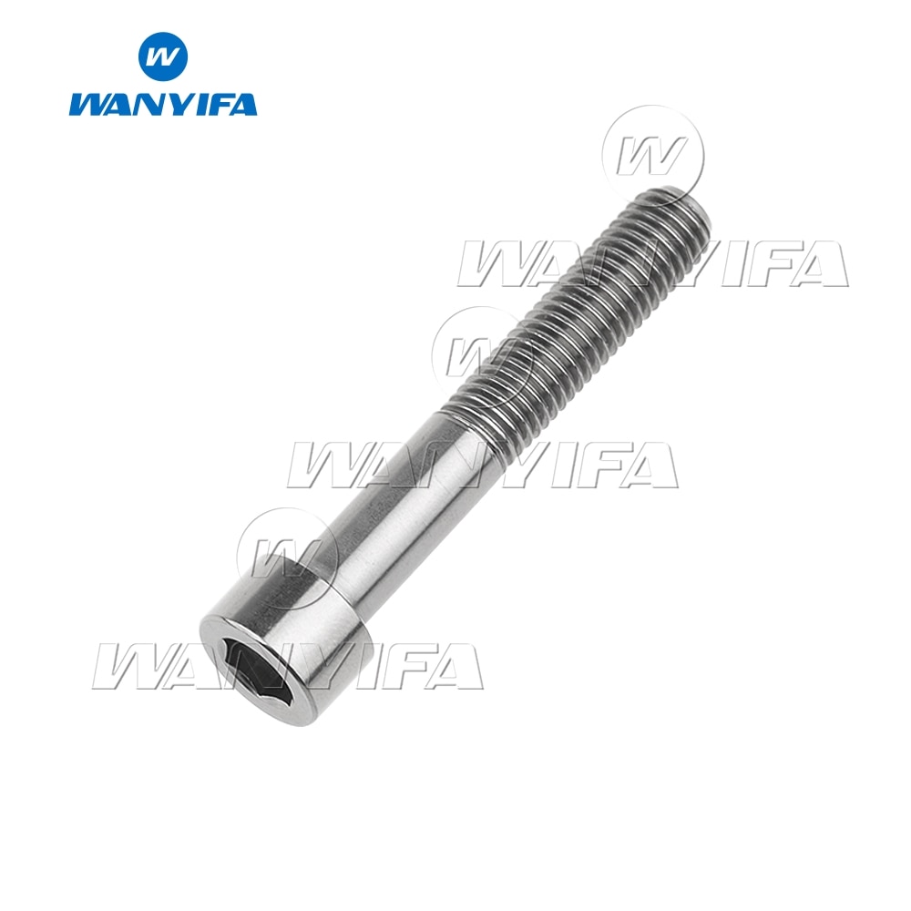 1Pcs M7 X 40 43Mm Titanium Ti Bouten Inner Hexagon Kolom Hoofd Schroef Voor Fiets Zadelpen Fiets Bullone onderdelen